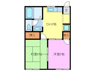 下小田井駅 徒歩4分 1階の物件間取画像